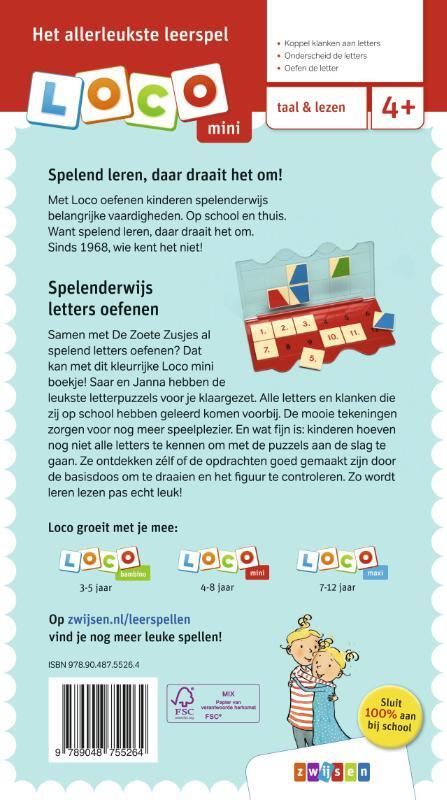 De Zoete Zusjes spelen met letters | Loco Mini oefenboekje