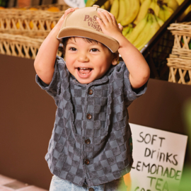 Z8 mini badstof blouse met korte mouwen Geo calamari | maat 80 - 116