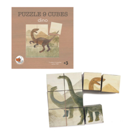 Blokkenpuzzel dinosaurussen