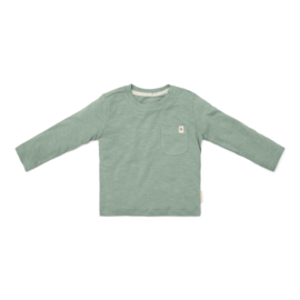 Little Dutch t-shirt lange mouw forest green | maat 74 - 104