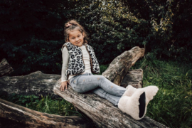 Alwero bodywarmer Camino junior luipaard | maat 104-134