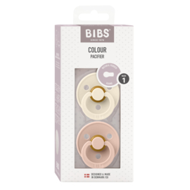BIBS spenen in Ivory & Blush | 2-pack