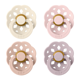 BIBS spenen bohème in Ivory/Blush/Blossom/Dusky Lilac | 4-pack