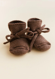 Hvid Booties Mocha