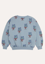 The Campamento | Bloemen Licht Blauw Sweatshirt