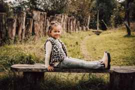 Alwero bodywarmer Camino junior luipaard | maat 104-134