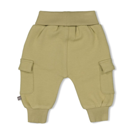 Feetje broekje rib groen Mini Adventurer | maat 56 - 74