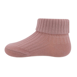 Ewers babysokjes rib smokey rose | maat 56 - 74