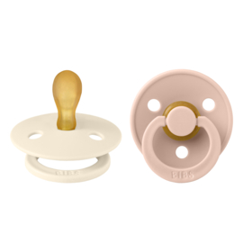 BIBS spenen in Ivory & Blush | 2-pack | symetrisch