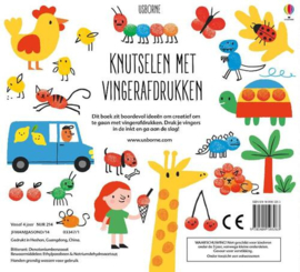 Stempelen met je vingers knutselboek