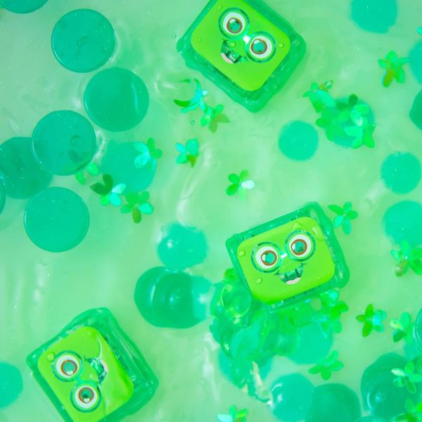 Glo Pals lichtgevende badblokjes groen Pippa | 4-pack