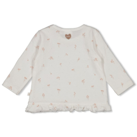 Feetje Delicate Flower longsleeve ruches crinkle | maat 50 t/m 68