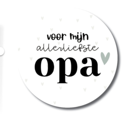 Sticker 'Voor mijn allerliefste opa' | 5 stuks