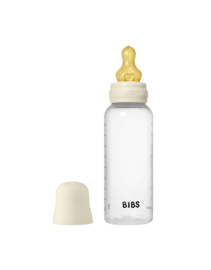 BIBS glazen fles met latex speen ivory | 270 ml