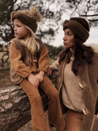 Alwero haarband wol Coni bark | diverse maten