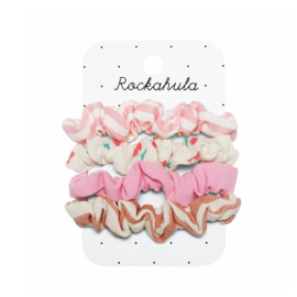 Rockahula mini scrunchies cherry stripes | set van 4