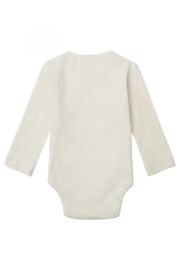 Noppies overslag romper Nino oatmeal | maat 50 - 62