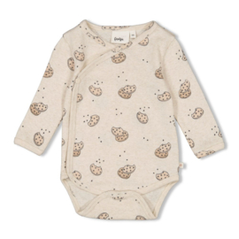 Feetje wikkelromper rib Cute Cookie | maat 50 t/m 68