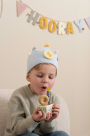 Little Dutch verjaardagskroon met cijfers blauw