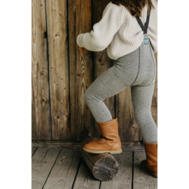 Silly Silas maillot met bretels wooly footless granite grey | diverse maten