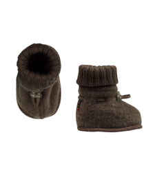 Joha wolfleece slofjes dark brown | maat 56 t/m 74