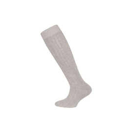 Ewers kniekous rib gemêleerd dark beige | maat 68 - 80