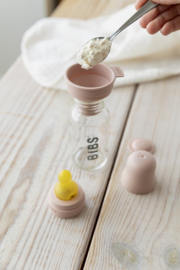 BIBS glazen fles met latex speen blush | 150 ml