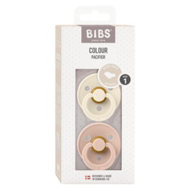 BIBS spenen in Ivory & Blush | 2-pack | anatomisch