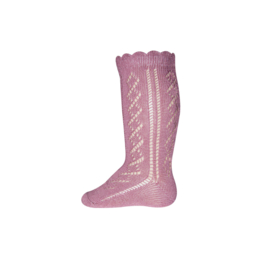 Ewers kniekous ajour dusty rose | maat 68 - 80