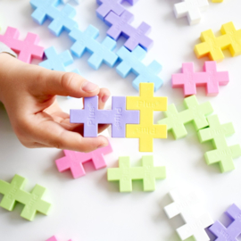 Plus-Plus BIG koker mix 'Pastel' | 15 stuks