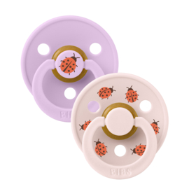 BIBS Studio Color spenen Ladybug Violet Sky | 2-pack