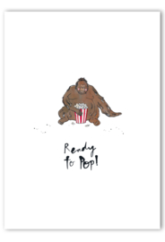 Studio Wilderness dubbele kaart 'Ready to pop' | incl. sluitsticker