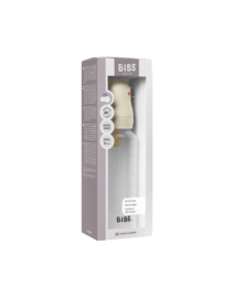 BIBS glazen fles met latex speen ivory | 270 ml