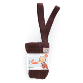 Silly Silas maillot met bretels footed chocolate | diverse maten