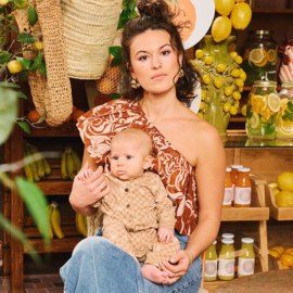 Z8 newborn jumpsuit Niccolo nougat | maat 50 t/m 68