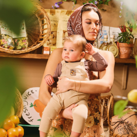 Z8 newborn salopette Ettore nougat | maat 56 t/m 74