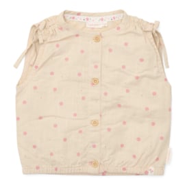 Little Dutch blouse mouwloos sand | maat 74 - 104