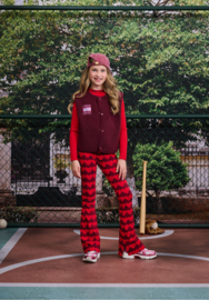 Z8 | Lilou Bordeaux Teddy Gilet Burgundy Battle