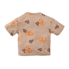 Z8 mini sweater met korte mouwen Lauro nougat | maat 80 - 116