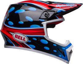 Bell MX-9 Mips Helm McGrath Showtime 23 Gloss Black Red