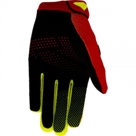 FXR Youth Clutch Strap Gloves Hi Vis Red