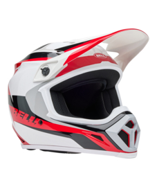 Bell MX-9 Mips Rift Red White
