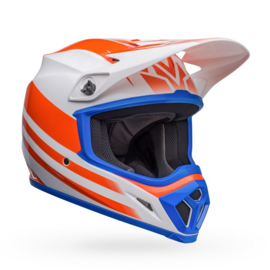 Bell MX-9 Mips Disrupt Helm Gloss White Orange