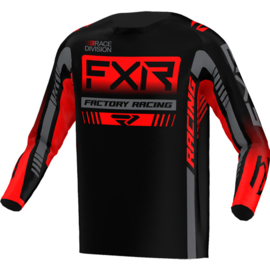 FXR Clutch Pro Jersey Black Red Char 2023