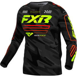 FXR Clutch Jersey Nuke HiVis Camo 2025