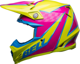 Bell Moto-9S Flex Sprite Helm Gloss Yellow Magenta