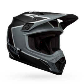 Bell MX-9 Mips Twitch Helm Matte Black Grey White