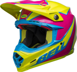 Bell Moto-9S Flex Sprite Helm Gloss Yellow Magenta