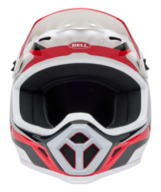 Bell MX-9 Mips Rift Red White