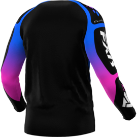 FXR Clutch Jersey Black Blue Pink 2025